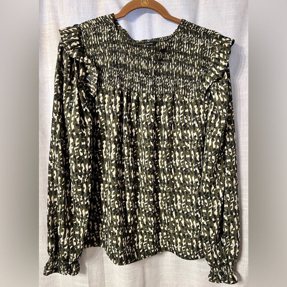 Zac & Rachel Printed Long Sleeve Blouse